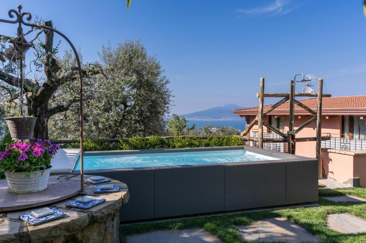Villa Caruso Private Heated Pool & Sea View Península Sorrentina Exterior foto