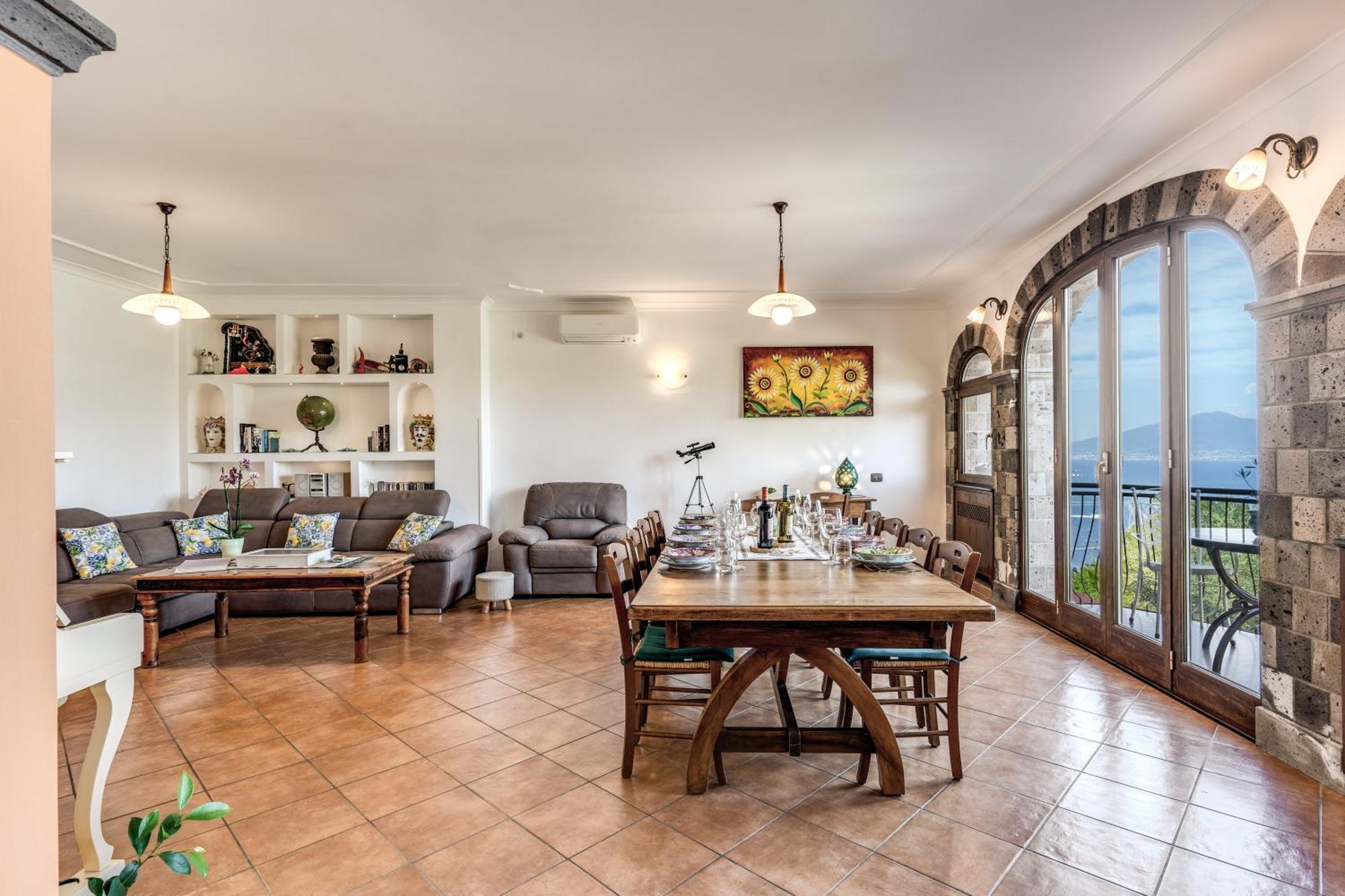 Villa Caruso Private Heated Pool & Sea View Península Sorrentina Exterior foto